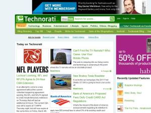 technorati homepage